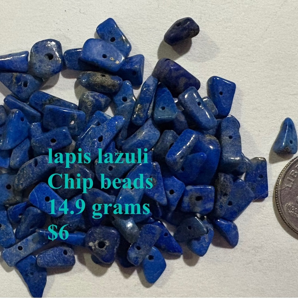 Blue Lapis Lazuli Chip Beads
